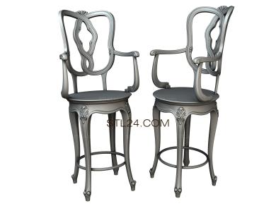 Chair (STUL_0111) 3D models for cnc